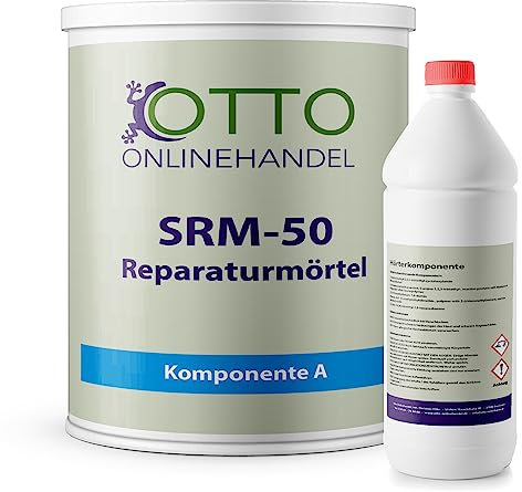 otto-online-handel 2K Reparatur-Mörtel 10kg I Fugenmörtel-Set aus Epoxidharz mit Härter I Für innen & aussen I Spachtelmasse aus Giessharz für Beton, Holz, Estrich, Metall, Fliesen
