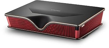 P2000 Ultra Short Throw 4K Triple Laser Projector, 2500 ANSI Lumen, 50W Speaker, Dolby & DTS Support​, 3D, HDR10, UST Projector Laser TV for Home Cinema (Fire TV Stick 4K Max Included)