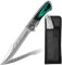 Plys Klappmesser Groß 14cm Scharfes Taschenmesser: Holzgriff Outdoor Messer mit Aufbewahrungstasche 440c Stahl Jagdmesser Grün