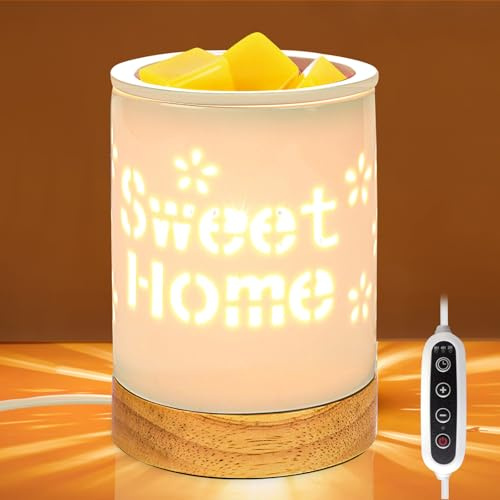 Lampada profumata elettrica, scalda la cera, lampada aromatica per cera profumata, lampada profumata, lampada per aromaterapia, regalo per la casa, per ufficio, camera da letto, yoga