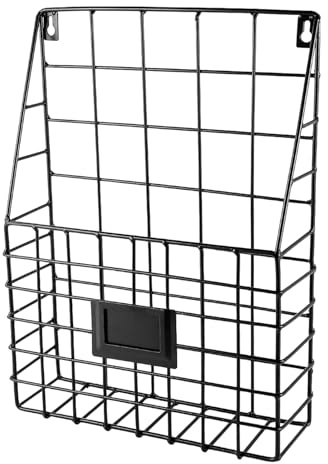 Genérico Porta Documentos Para Pared,Organizador De Archivos Montado En La Pared | Estante para Exhibición Decor Moderno, Organizador de Almacenamiento para Oficina, Hogar, , Cocina y Baño