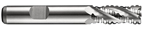 Dormer C40016.0 Serie C400 HSS-E Fresa a 4 scanalature per sgrossatura/fresa con finitura brillante, gambo DIN 1835B, diametro di taglio 16,00 mm