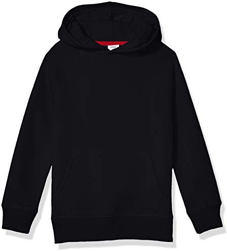 Amazon Essentials Jungen Fleecepullover, Kapuzenpullover und Sweatshirts, Schwarz, 8 Jahre