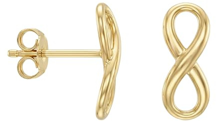 SOFIA MILANI - Damen Ohrringe Ohrstecker 925 Silber - vergoldet/golden - Unendlichkeit - 20589