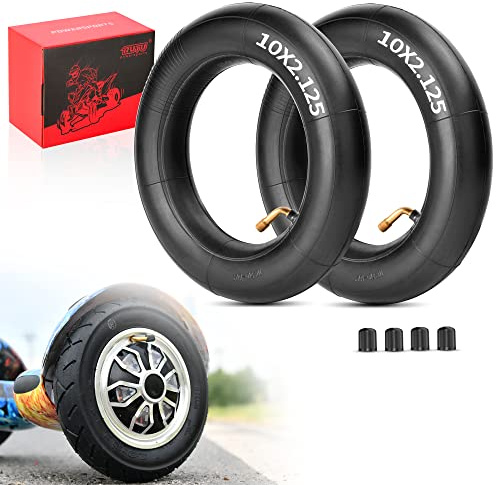 Innenschlauch 10 x 2,125 (10 Zoll) Innenrohr Ersatz für Selbstausgleichender 2-Rad-Roller für 10X2-Reifen 10X1.90 10X1.95 10X2 10X2.125 Innenrohr 2er Packung