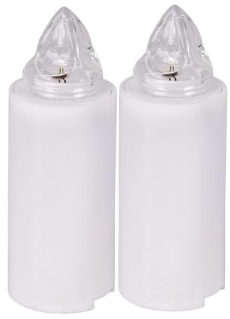 zm market Lumino Led votivo Batteria Stillo 2 Effetto Luce Lampeggiante Intermitenza Lunga Durata fino 365 Giorni