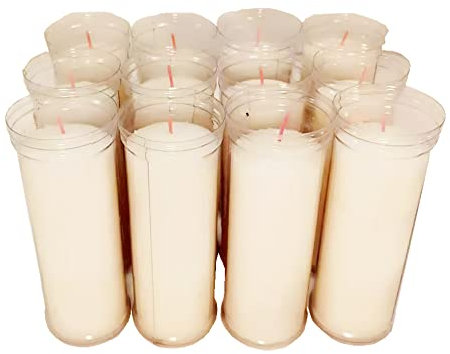 Velón Santo, Velón, Velas Litúrgicas. (9cm 12Undades, Blanco)