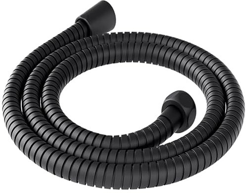 Manguera ducha negra 2m universal acero inoxidable flexible anti-torsion conexion universal manguera negra ducha 200 cm