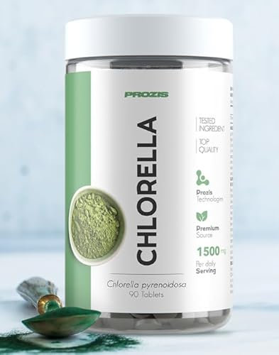 PROZIS Chlorella 1500 mg, 90 compresse - alga verde super food, vegano