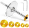 Inside Pipe Cutter for PVC Pipe, Cutter Tool Set with Scale Adjustable Depth Gauge, 5PCS Saw Blades and Hex Shank, Internal Plastic ABS Pipe Cutter Set