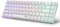 E-Yooso Z-686 65% Mechanische Gaming-Tastatur US-Layout（QWERTY） RGB Beleuchtung Kompakte 68 Anti-Ghosting-Tasten Mini verdrahtete Tastatur mit Rot Schalter für Windows Laptop PC Mac mit,Weiß