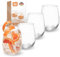 Maxito Trinkgläser ∣ Gläser Set 4 teilig ∣ Modernes Design für Gläser Set ∣ Ideale Wassergläser ∣ 440 ml∣ Trinkgläser Set groß