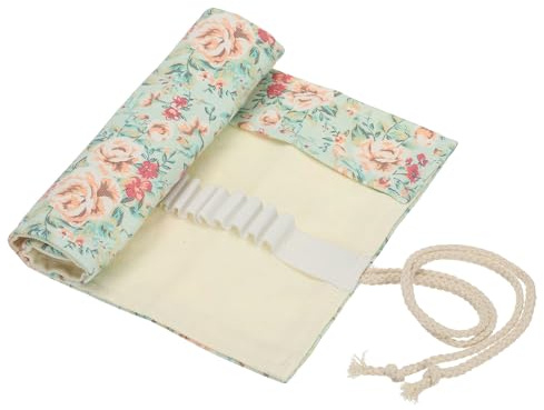PATIKIL Organizador De Lápices De Colores 24 Ranuras Bolsa PortaLápices para Artista Rollo Organizador De Materiales Artísticos para Lápices Pinceles Marcadores Exterior