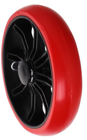 Veemoon Roues Pour Chariot De Supermarché Roulements Rouges En Pu Roue Tri-spirale Pour Chariot Utilitaire Moyenne Taille Remplacement Pour Caddie