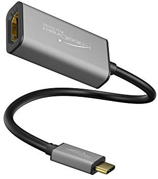 KabelDirekt – USB tipo C per adattatore HDMI – 0,15 m – (risoluzioni fino a 4K/60 Hz, USB C 3.1 e Thunderbolt 3, per MacBook Pro 2016/2017, MacBook 12“ e altri apparecchi)