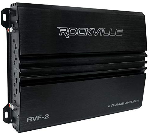 Rockville RVF-2 1 200 W Peak/300 W Dyno-certifierad RMS 4-kanals bilförstärkare stereo förstärkare