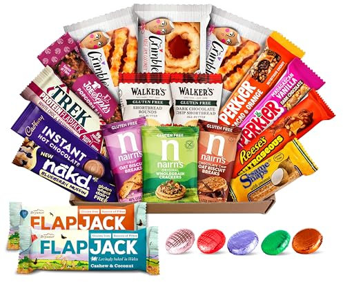 Gluten Free Biscuits and Snack Bars Hamper, Famous and Reliable Brands, Beautifully Presented by Urban Wellbeing, Over 900g