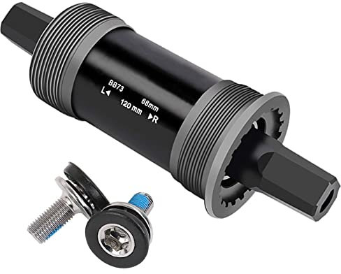 Meyecon Fahrrad Innenlager BSA Tretlager 68 mm Fahrrad Tretlager Vierkant-Innenlager für Vierkantspindelkurbel 68mm Rahmen Shell Radfahren Zubehör mit Wasserdichten Schrauben (127.5mm)