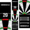 Designa Darts MAT43 | rutschfeste Teppich-Dartmatte, Doppel-Top, 290 cm x 60 cm
