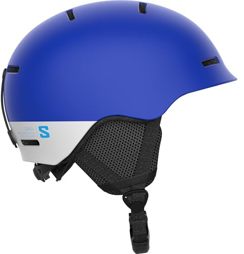 Salomon Orka Casque de Ski pour Enfant, Idéal pour Le Ski et Le Snowboard, Bleu, KS 4953