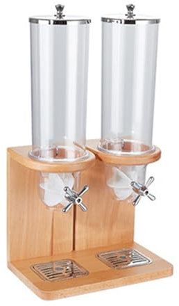 Dispensador De Cereales Encimera 4L/8L/12L, Contenedores De Cereales Almacenaje, Dispensador De Comida Seca Organizador De Aperitivos Para Cereales Frutos Secos, Dulces, Avena, Aperitivos, Double
