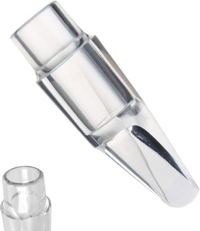 Walopola Transparentes Saxophon-Mundstück | Holzblasinstrument Saxophon-Mundstück – Blasinstrumentenaufsatz für professionelle Spieler, Musikbegeisterte, Lehrer, Anfänger