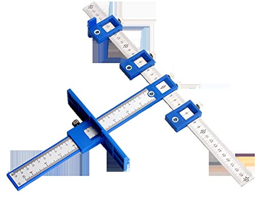 Haofy Durable Punch Locator Drill Guide Carbon Steel Template Tool for Woodworking Assembly