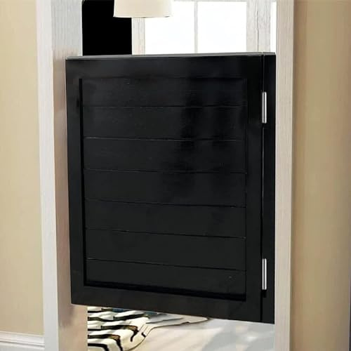 GYJ Svart dörröppning svängdörrar, Single Cafe Saloon Door Kit, interiör trädörrar HY(W 75cm (29 1/2))