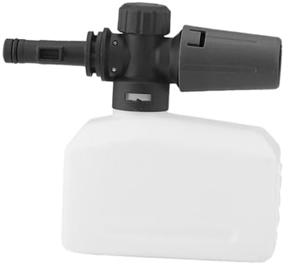 Fzaqwen Spruzzatore Schiumogeno Pompa Pressione Detergente Regolabile Accessorio Lavaggio Auto Materiale PP Resistente Adatto per Pulizia Veicoli Attrezzature, Stile d