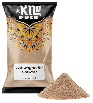 A Kilo of Spices | Premium Ashwagandha Powder 1 Kg | Revitalize Your Body and Mind with Pure Ashwagandha Powder Support for Calm and Energy | Pure and Potent Wellness Blend for Relaxation