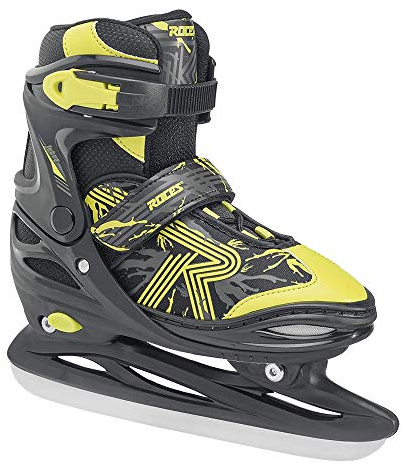 ROCES Jokey Ice 3.0 Boy - Pattini da Ghiaccio Regolabili per Bambini con Scafo in PE - Scarpetta Anatomica Termoisolante, Chiusura a Leva con Lacci - Lama Hockey in Acciaio/Carbonio - Vari Colori