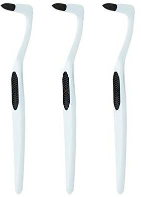 Smacchiatore per denti, rimozione macchie di denti, kit di pulizia per sbiancamento dei denti, confezione da 3, bianco