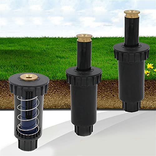 Spray Sprinklers, Adjustable Garden Spray Nozzle, 90/180 / 360 Degree Pop up Sprinklers, Plastic Lawn Watering Sprinkler Head, Automatic Retractable Irrigation Nozzle (180 Degrees)