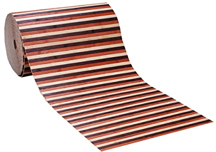 SaRani Alfombra para carril de cocina, bambú retro, antideslizante, goma, varios colores (Degradé marrón, 300 x 50 cm)