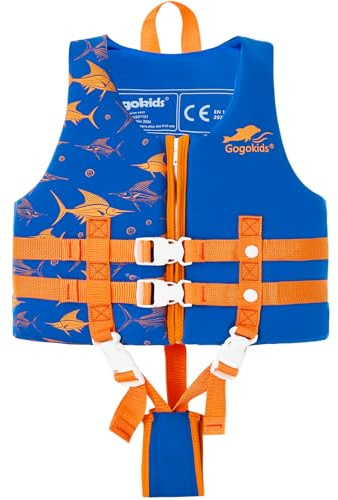 Gogokids Toddler Swim Vest, Kids Floaties – Boys & Girls Buoyancy Jacket for Pool & Beach, Fits 2-8 Years / 22-60 lbs