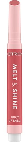 Catrice Melt & Shine Juicy Lip Balm, Nr. 040, Rot, feuchtigkeitsspendend, vergrößernd, glänzend, strahlend frisch, vegan, ölfrei, ohne Parabene, Nanopartikel frei, 1er Pack (1.3g)