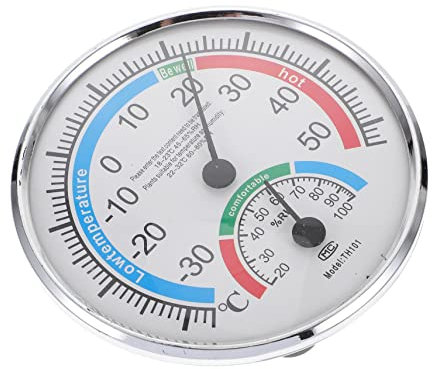 IWOWHERO Hygrothermographe Pour Intérieur Et Extérieur Thermomètre De Sauna Professionnel Haute Précision Coloré Pour Maison Et Jardin