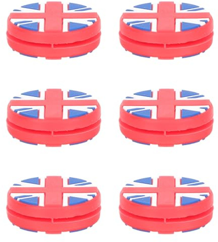 Healifty Set 6 Pezzi Ammortizzatori in Silicone per Racchetta da Tennis Smorzatore di Vibrazioni Leggero e Portatile Accessori per Controllo e Comfort Giocatori