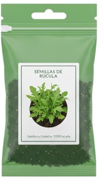 Semillas de Rúcula para Huerto Urbano y Cultivo en Maceta | Hojas Verdes Aromáticas DECOALIVE