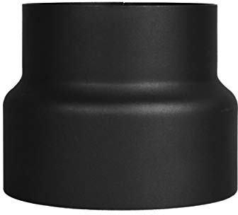 LANZZAS Ugnsrör reducering från Ø 150 mm till Ø 130 mm – färg: svart-metallic – rökelsereducering