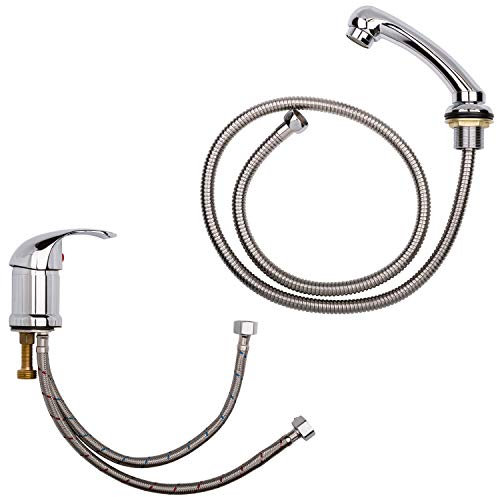 Staboos Profi Mischbatterie und Handbrause,Premium Qualität passent für die meisten Friseur Waschsessel und Rückwärtswaschanlag