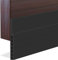 Hulameda [Upgraded] Large Gap Door Draft Stopper, 3-2/5W Widened Door Sweep for Interior and Exterior Doors - Guard Against Drafts, Dust, Noise and Unwanted Animals| 3-2/5W x 39L, Black