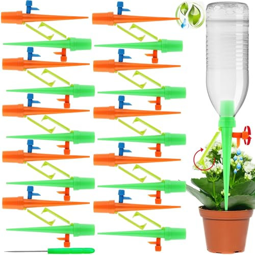 Vleuexe Automatische Bewässerung Garten,Bewässerungssystem set,20mm-25mm Einstellbar Bewässerungsgeräte für Garten Balkon Pflanzen Bewässerung Blumen Kübelpflanzen,Gewächshäuser und Urlaub