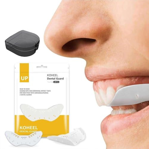 KOHEEL UP Gouttière Dentaire Ultra-Légère pour Bruxisme, Protège-Dents de Nuit Confortable Anti-Grincement de Dents, Gouttière Dentaire pour ATM (Lot de 2)