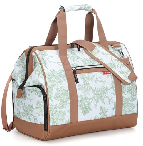 Lekesky Bolsa de viaje para mujer con compartimento para zapatos, diseño de apertura grande, 33 l, 43 l, bolsa clínica para nacimiento, para viajes, aerolíneas, trabajo, playa o tiempo libre, Silueta