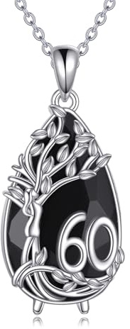 YFN födelsedag presenter för kvinnor sterlingsilver livets träd kedja blå kristall livsträd halsband aniversary smycken för din fru mamma mormor, Normal, Sterlingsilver, Ingen ädelsten