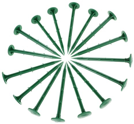 Abaodam 150piezas Clavos Base para Jardín Estacas De Plástico para Suelo Herramientas De Fijación para Paisajismo Uso Jardinería Exterior para Plantas y Césped