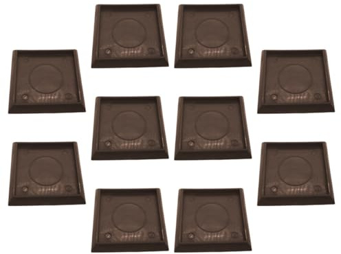 Zerodeko Gummi Möbelgleiter Quadratisch Kunststoff Bodenschutz rutschfest für Teppich Holz Glatte Böden Möbelrollen Stopper für Sofa Bett Tisch Klavier Gartenmöbel