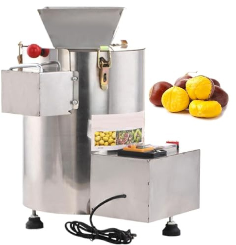 Máquina peladora de castañas, peladora automática de muescas de acero inoxidable, alta capacidad de producción para tiendas de comestibles y restaurantes
