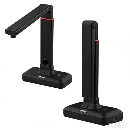 Portable USB Document Camera Scanner with High Resolution, A4 Size Document Capture, Foldable Design for Easy Carry, Ideal for Classroom, Remote Learning & Office